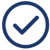 blue check mark