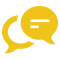 icon illustration of chat bubbles