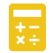 icon illustration of a calculator