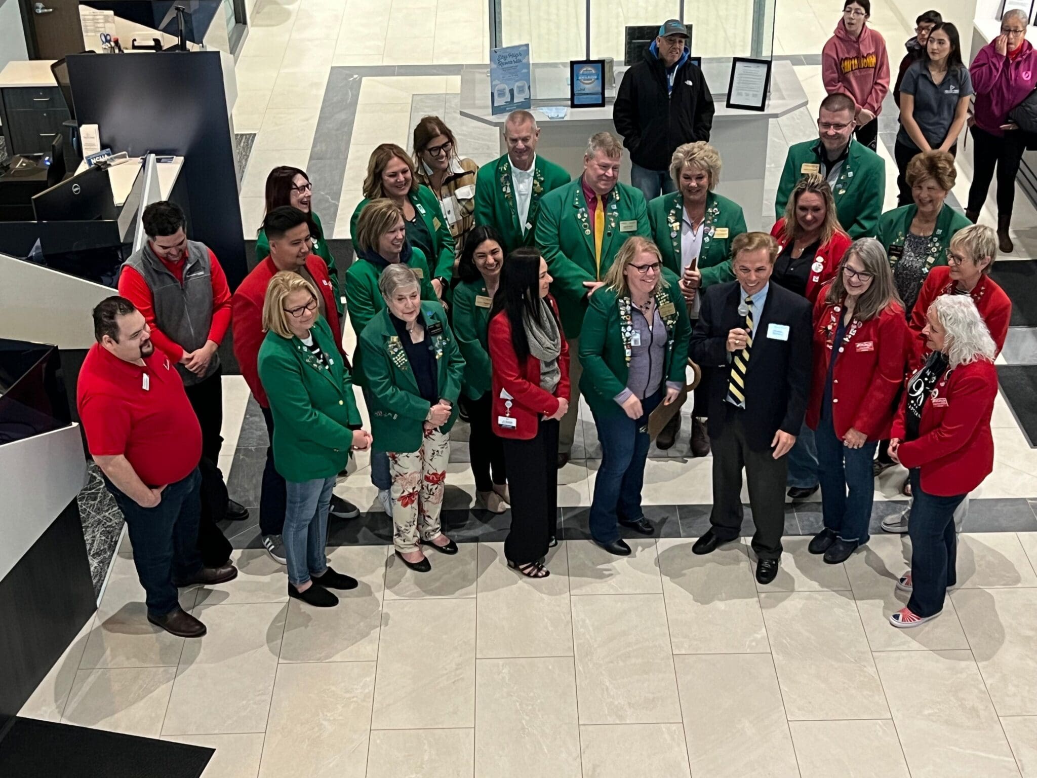 employees celebrating