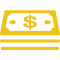 icon illustration of a stack of cash